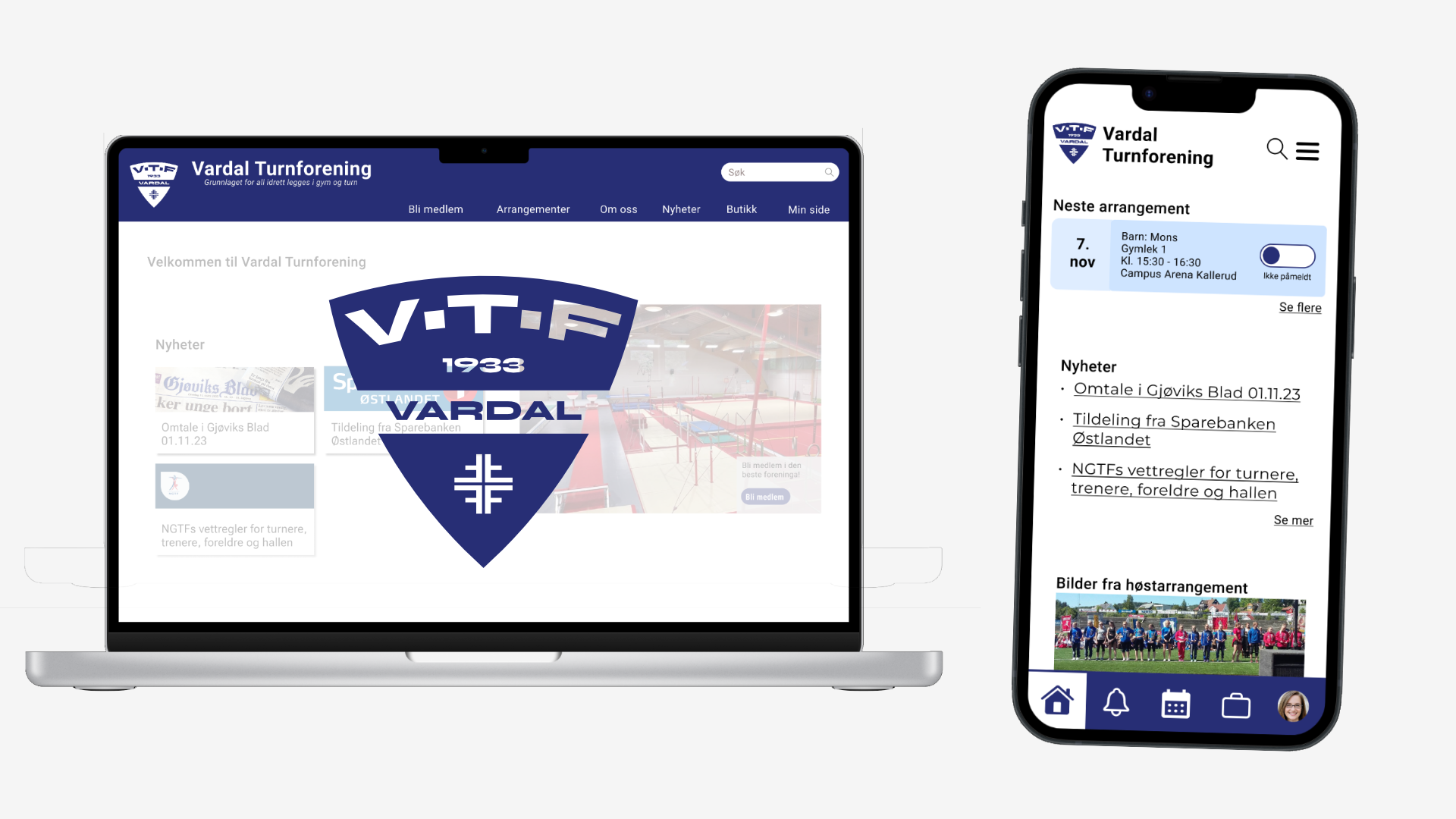 Nettside og app design