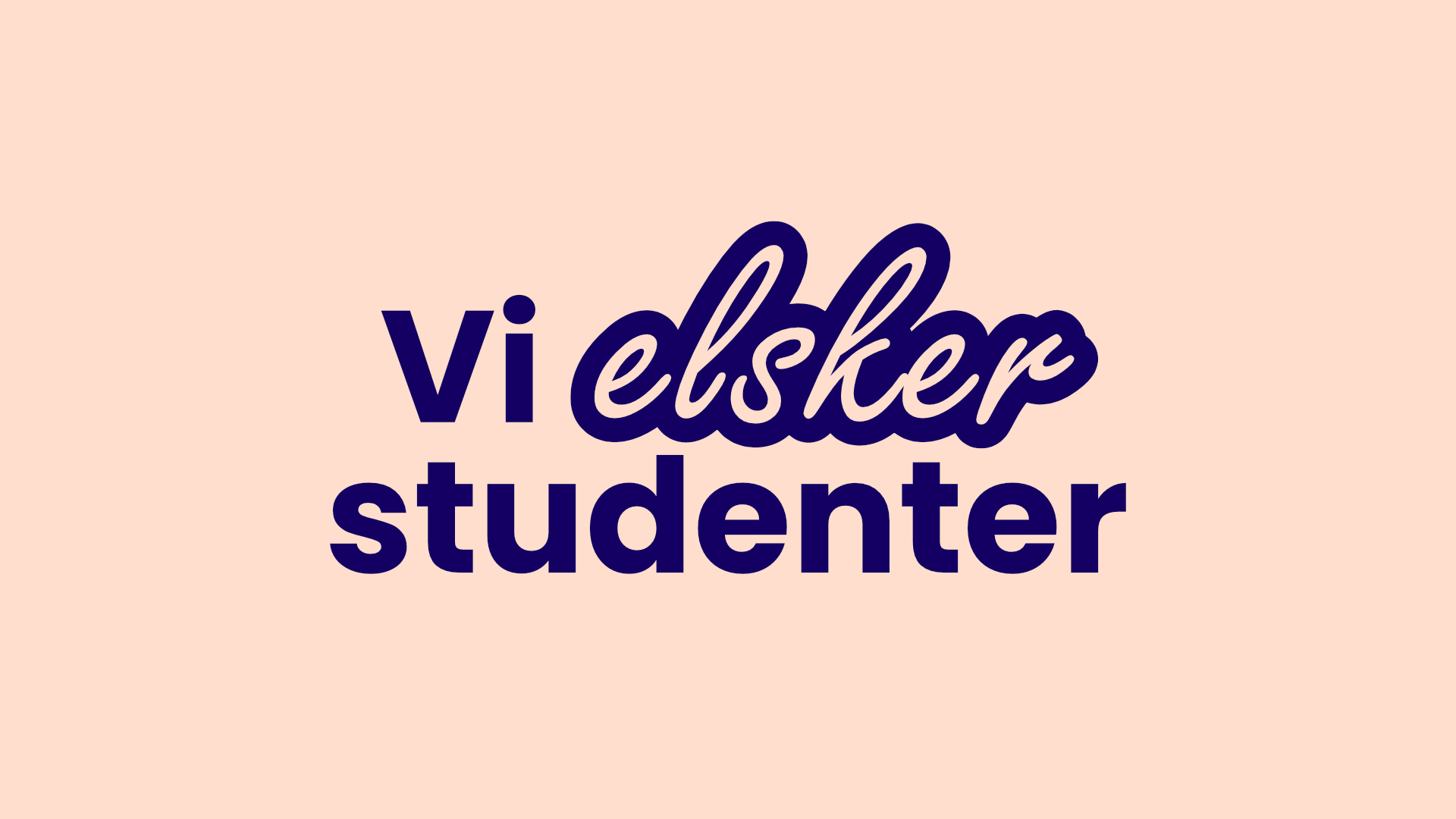 Logo design - Vi elsker studenter